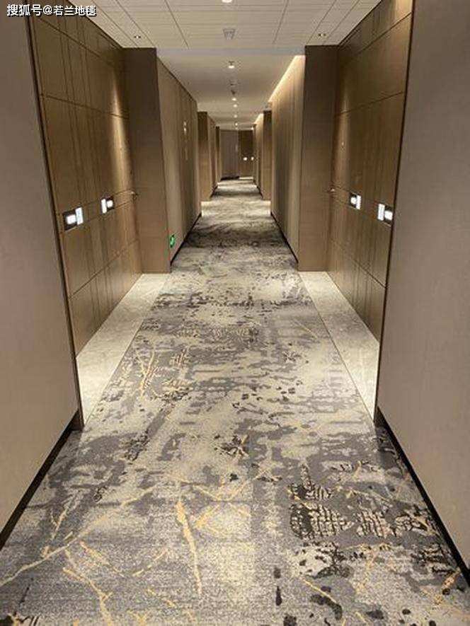 希尔顿酒店走廊客房地毯定制工厂 若兰 来图可制作 包安装_产品_客户_